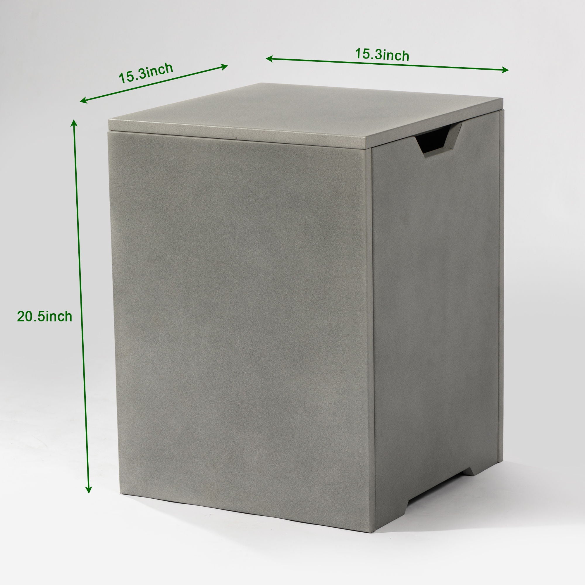 Modern Square Propane Tank Cover Holder With Multi Functional Utility - Gray