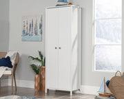 Sauder 2-Door Storage Cabinet Wh | Meri Furniture