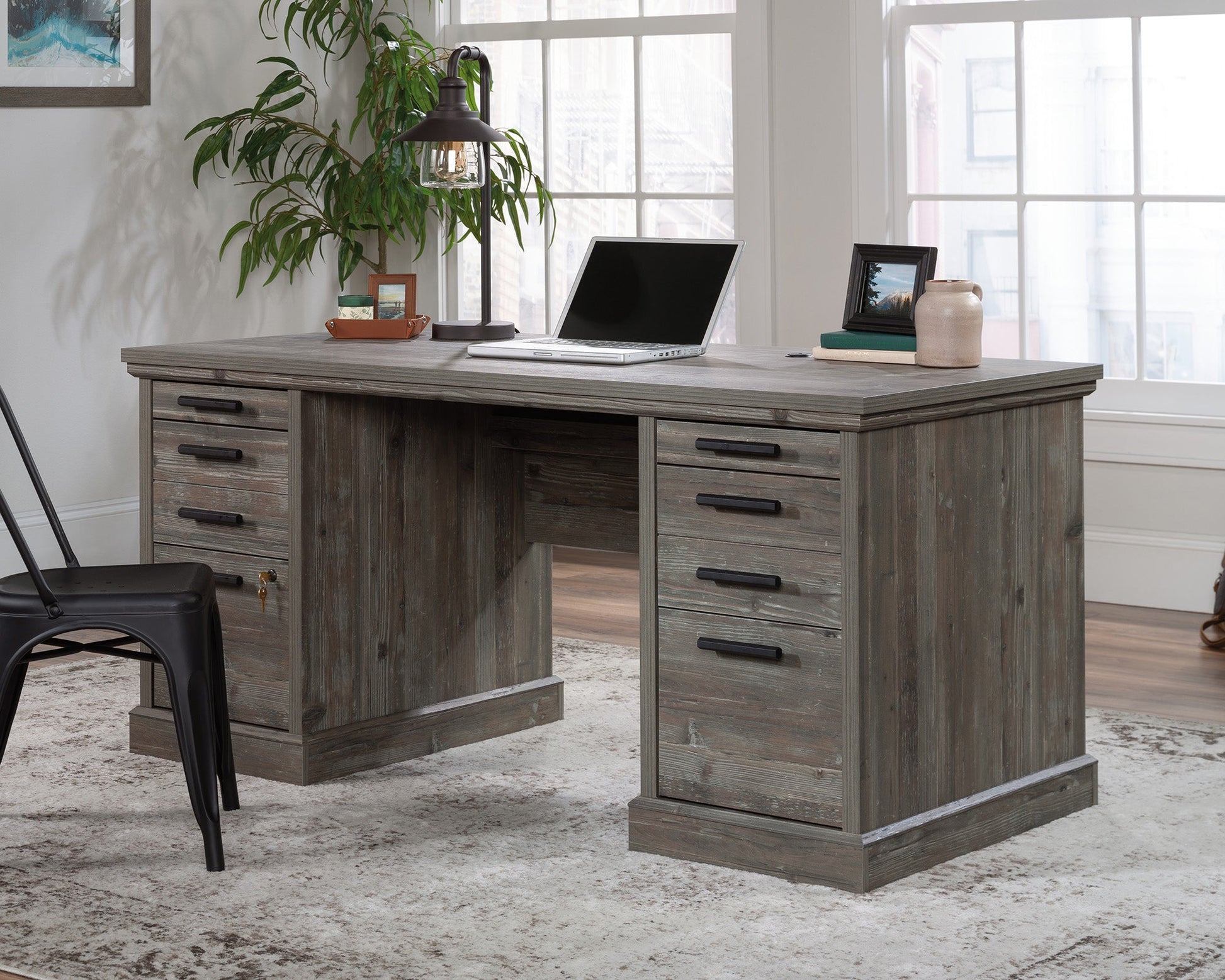 Sauder Aspen Post Executive Desk Pp A2 | Meri Furniture