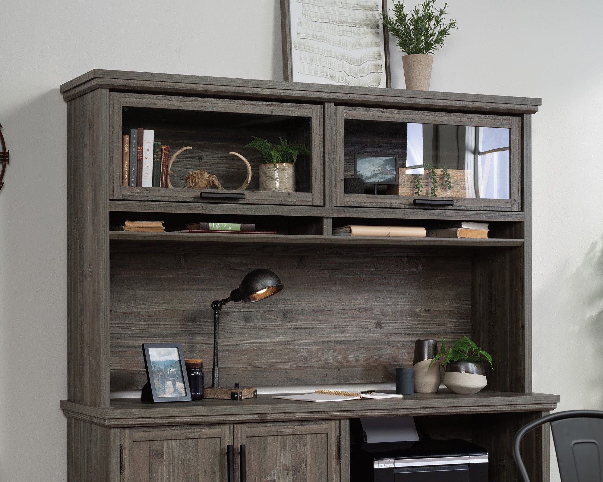 Sauder Aspen Post Large Hutch Pp | Meri Furniture