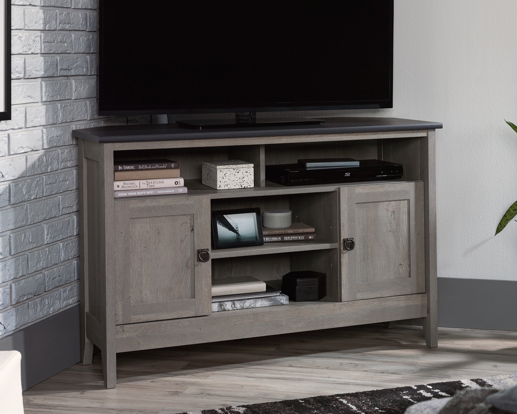 Sauder August Hill Corner Entert Stand Myo | Meri Furniture