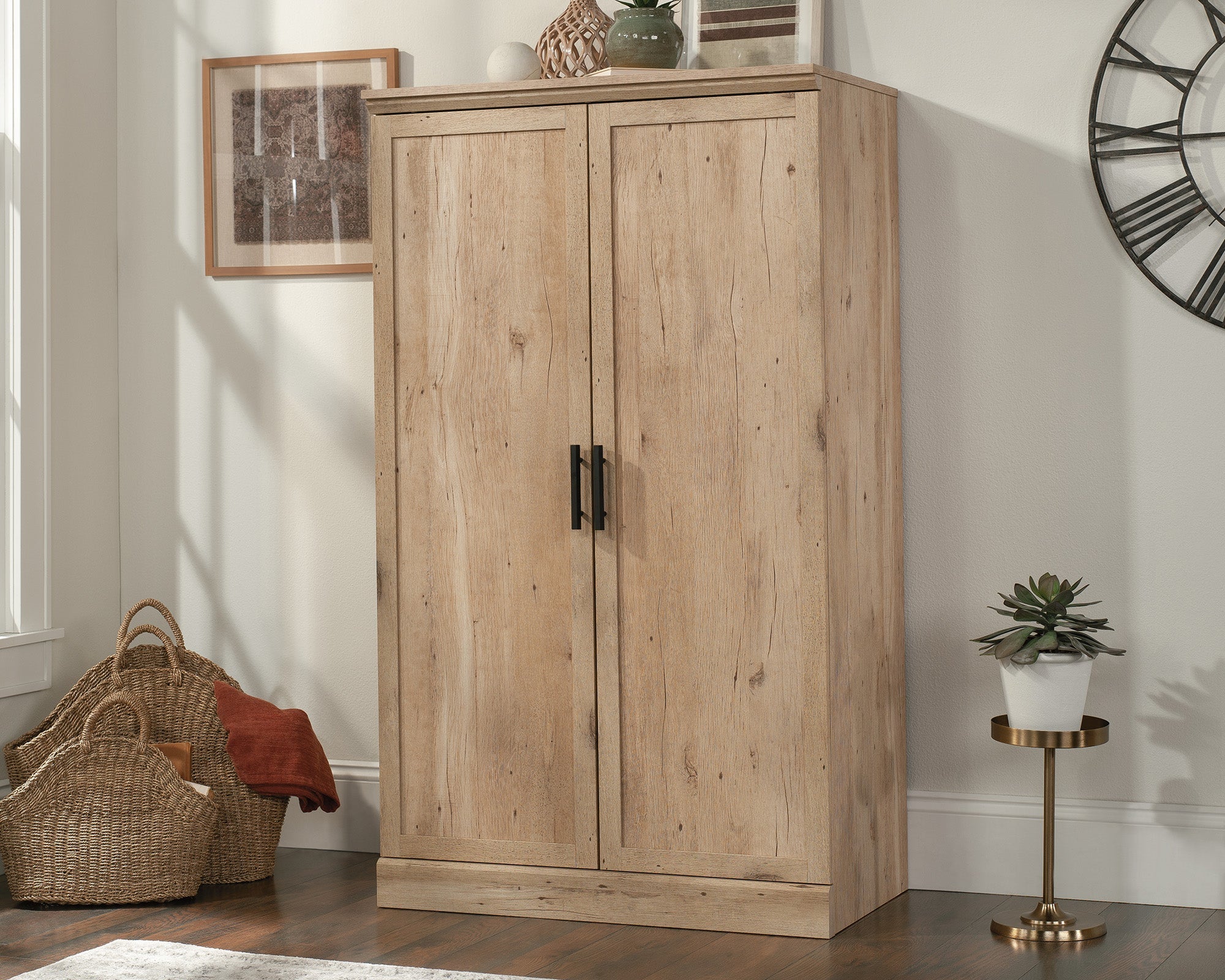 Sauder Aspen Post Storage Cabinet Pmo | Meri Furniture