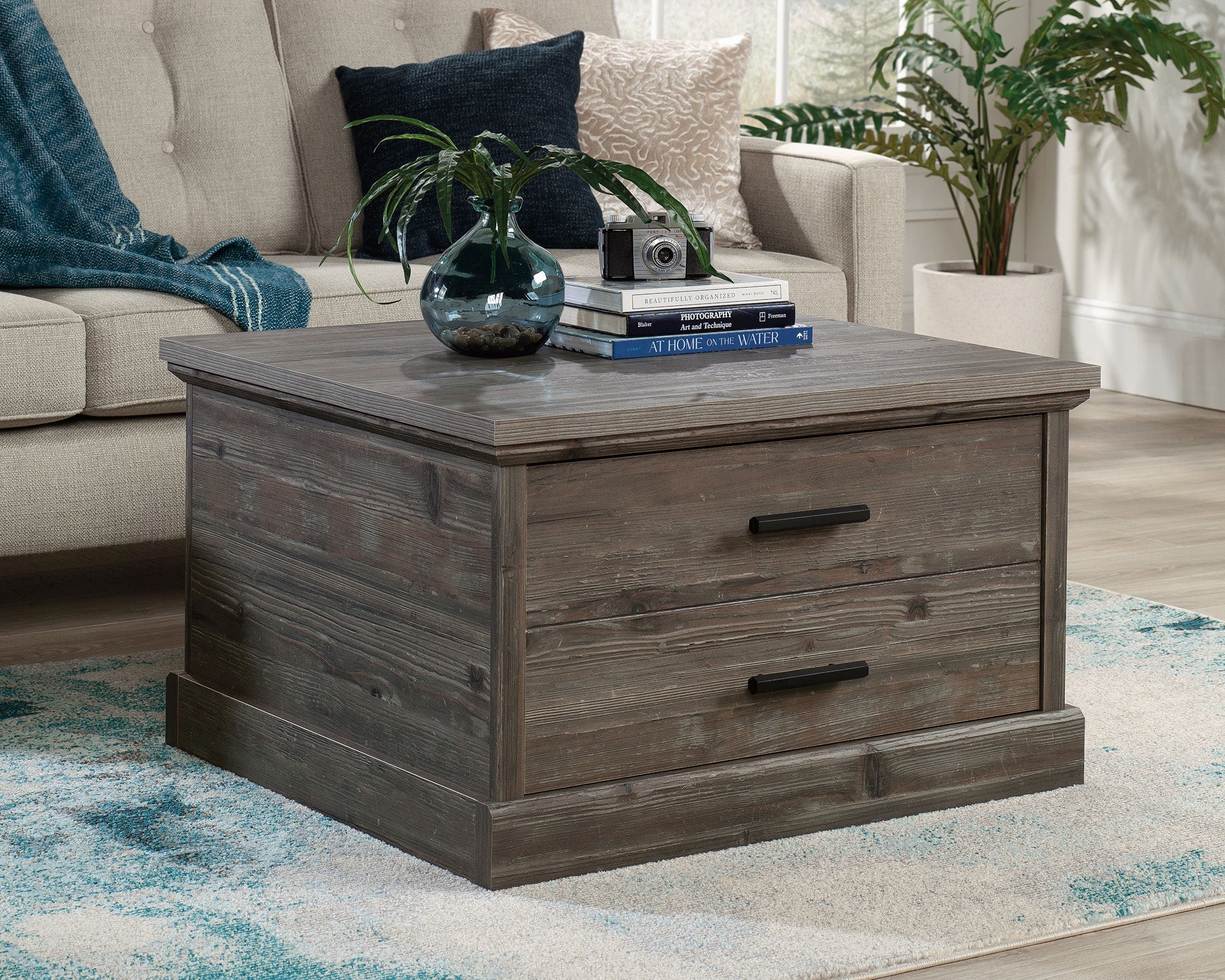 Sauder Aspen Post Coffee Table Peb Pin | Meri Furniture