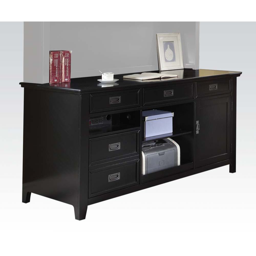 ACME Pandora - Office Cabinet - Black - 31" | Meri Furniture
