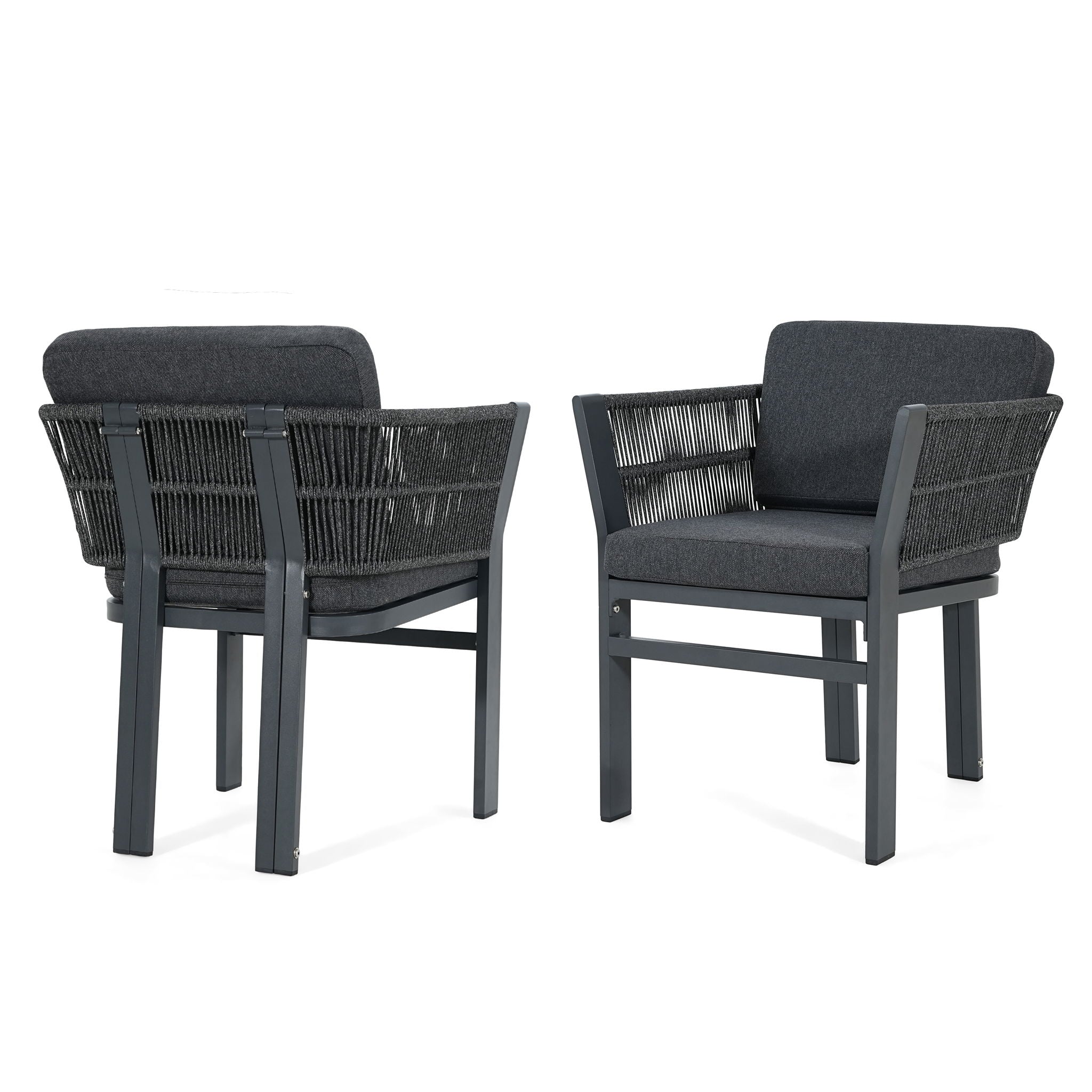 Outdoor Dining Chair, All-Weather Patio Seating For Backyard (Set of 2)