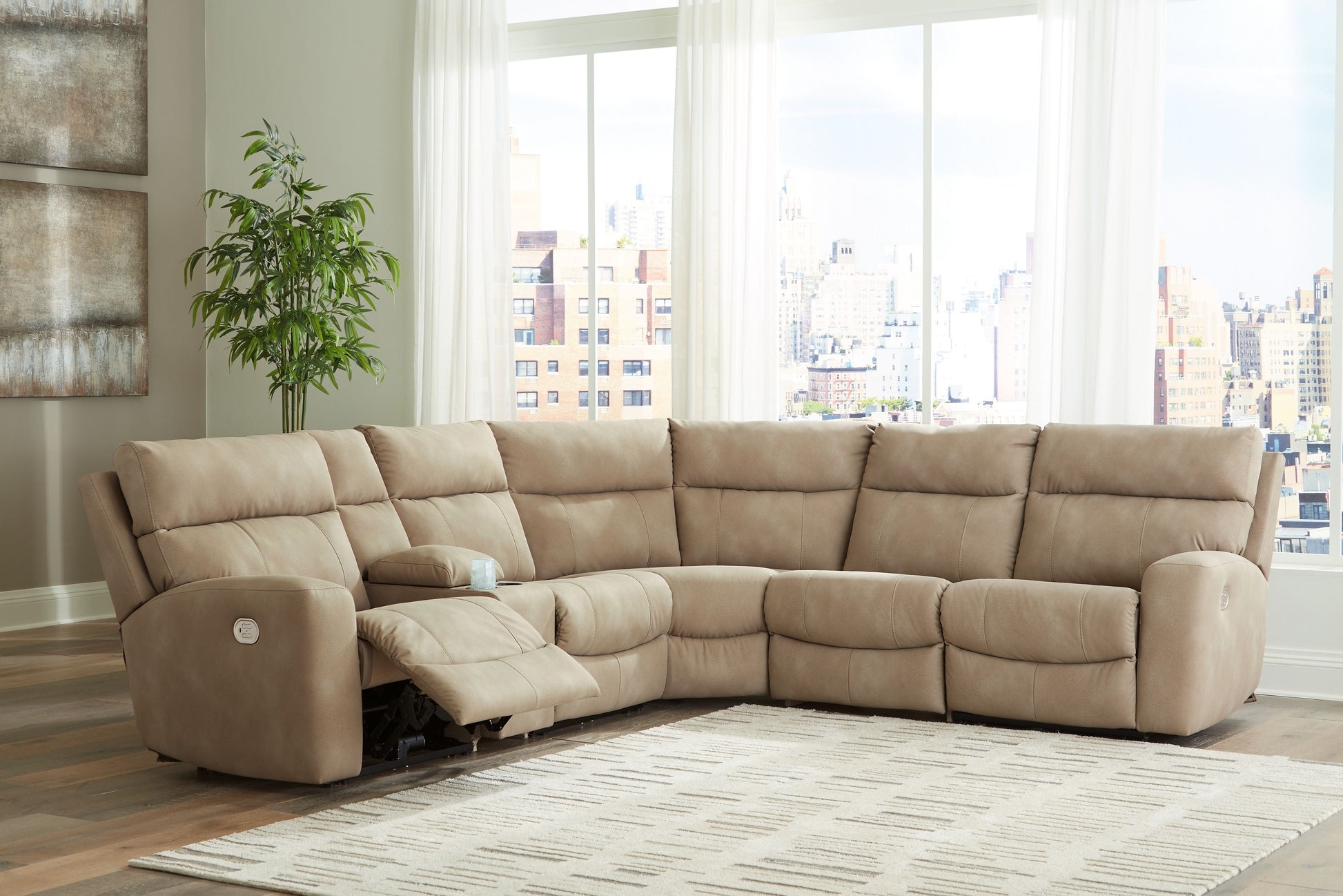 Signature Design by Ashley® Next-gen Durapella - Power Reclinering Sectional Set | Meri Furniture