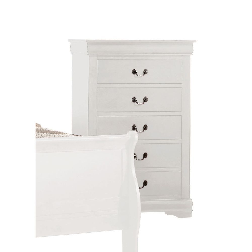 ACME Bring casual elegance into your home with the Louis Phillipe chest. This chest is a piece that offers any bedroom a sophisticated look. | Meri Furniture
