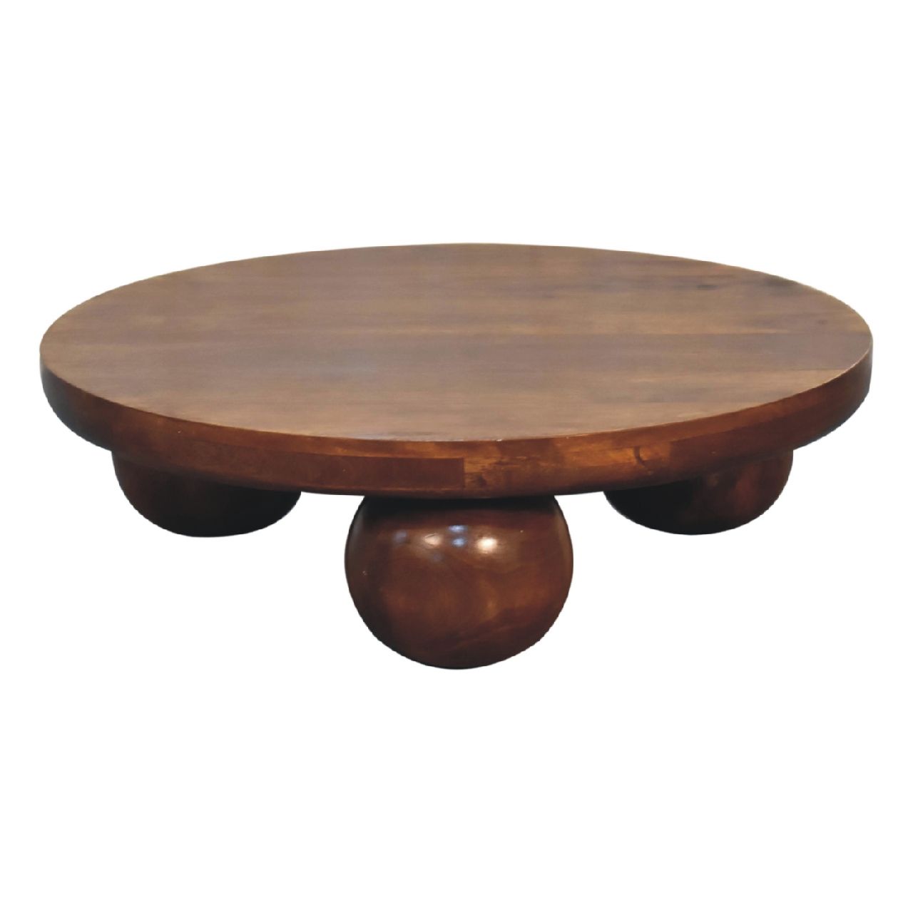 Central Ball Table - Chestnut