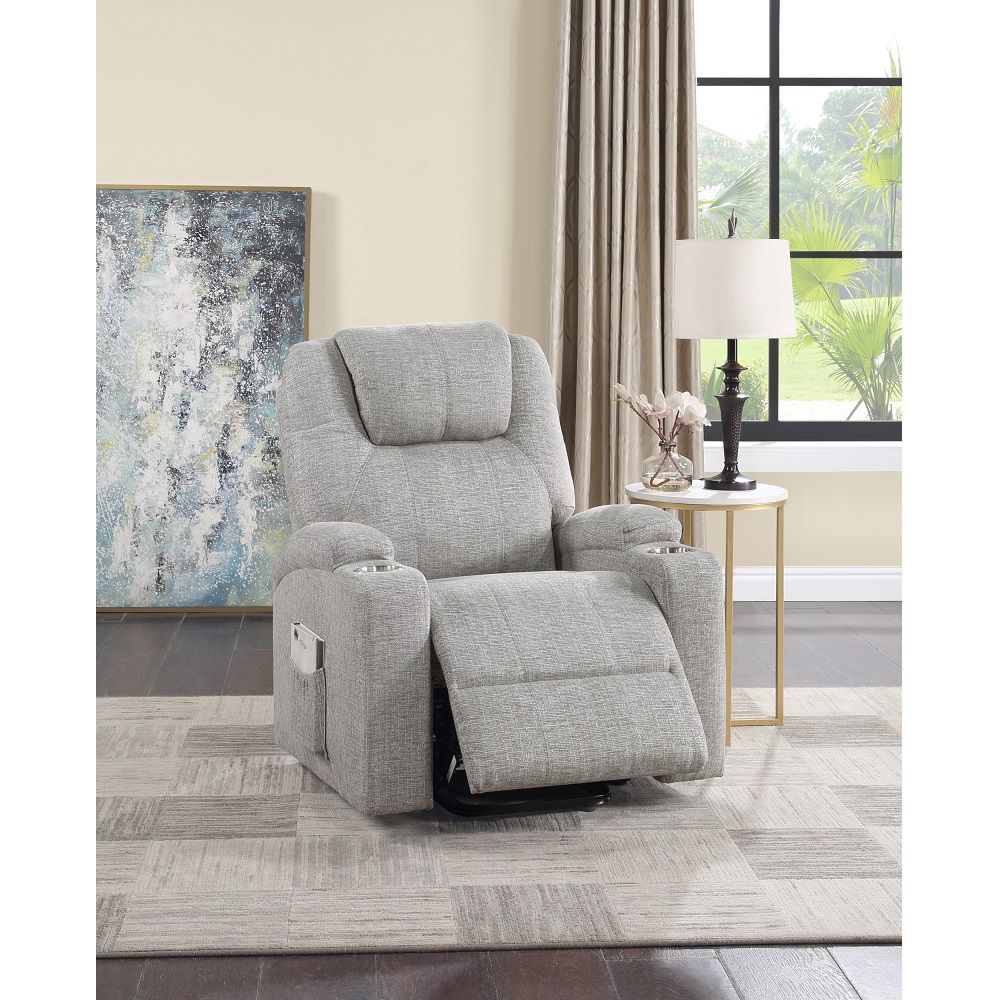 ACME Seat Construction: Pocket Coil Tight Seat & Back Cushion Power Lift 2 Cup Holders Included Cushion Thickness: 6" | Meri Furniture