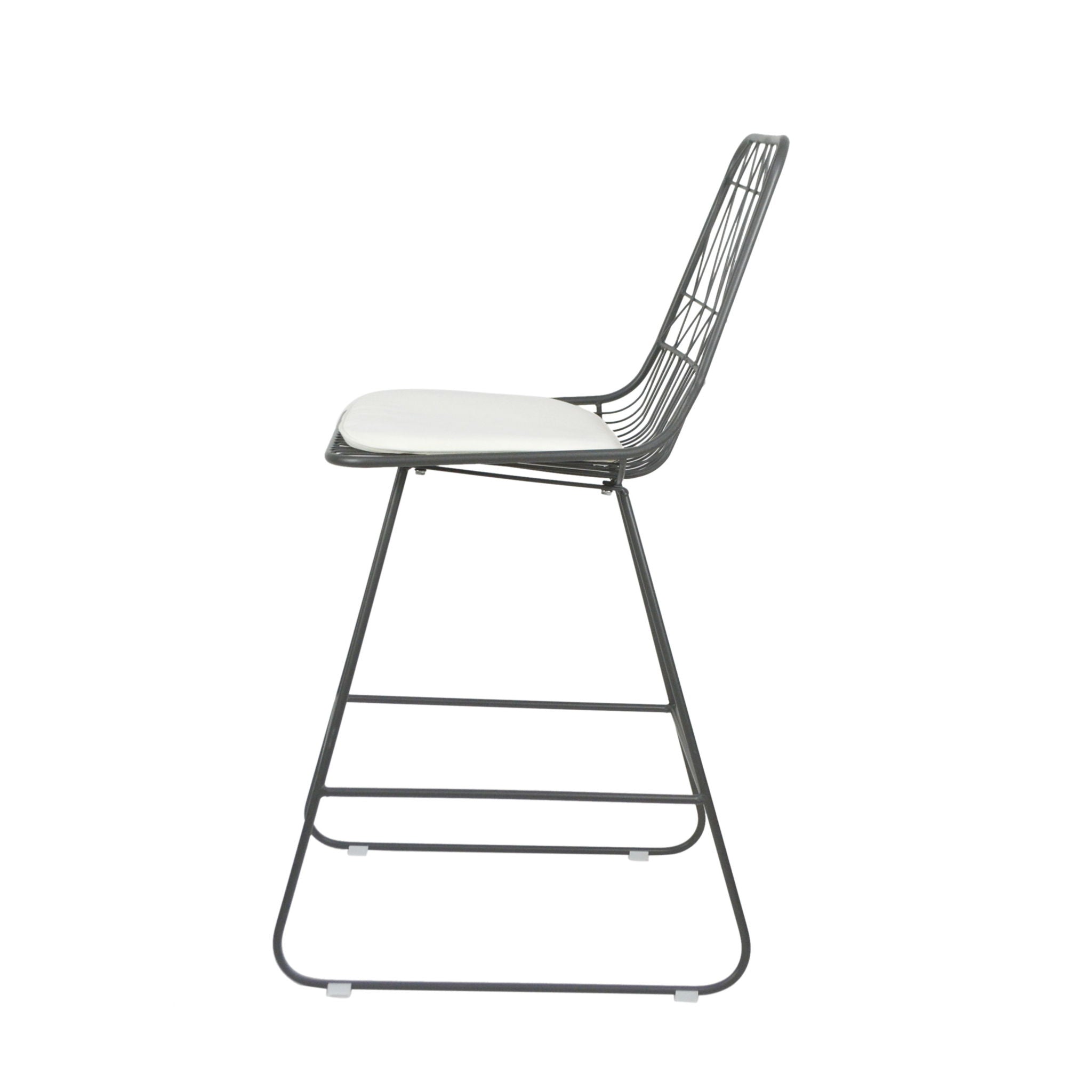 Yearning - Iron Counter Stool With Water Resistant Cushion