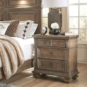 Liberty Furniture Carlisle Court - Bedside Chest with Charging Station - Medium Brown | Meri Furniture