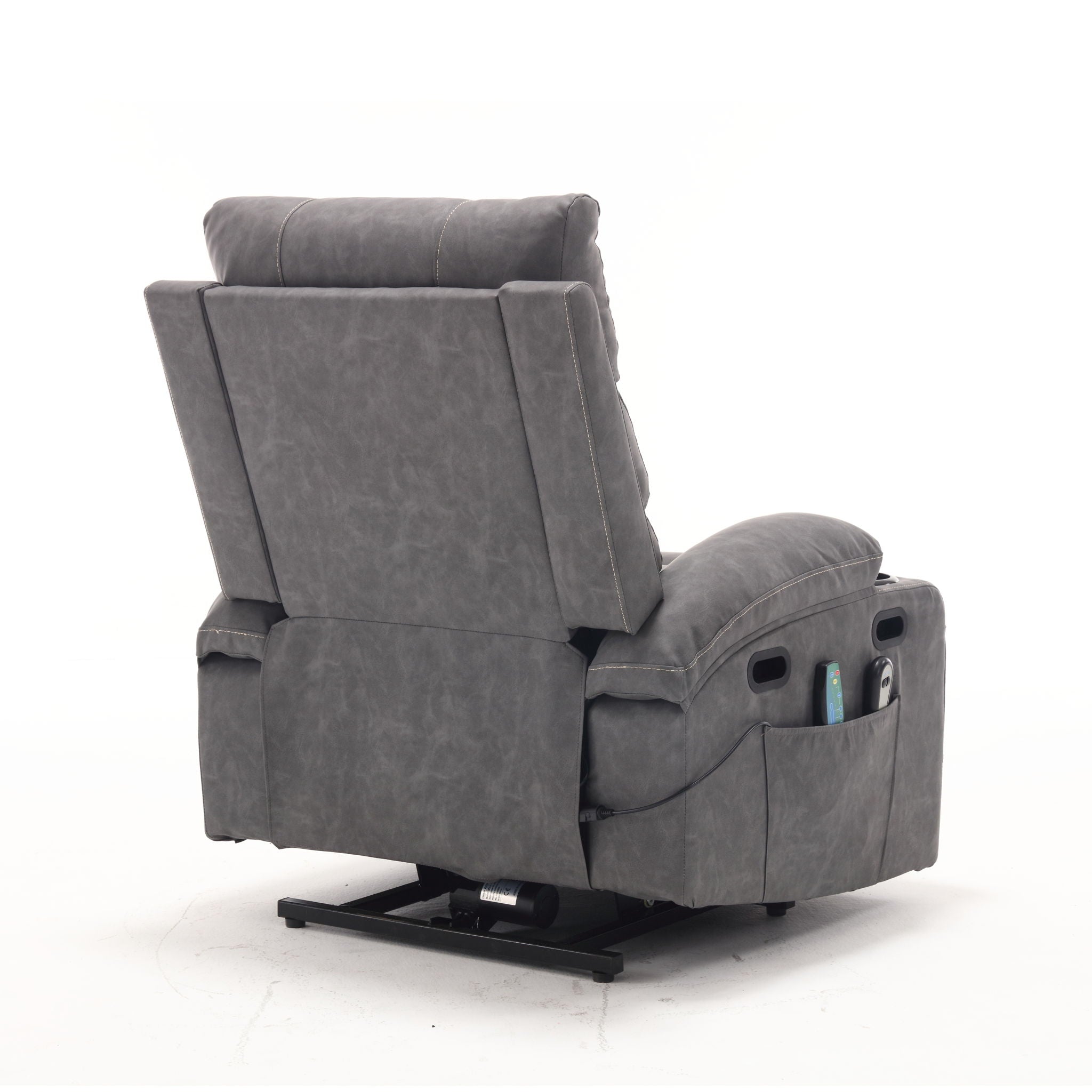 Cozy Electric Power Lift Recliner Chair Sofa For Elderly With Vibration Massage And Lumbar Heat