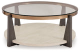 Signature Design by Ashley® Frazwa - Multi - Round Cocktail Table | Meri Furniture