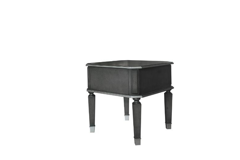House Beatrice - End Table - Charcoal & Light Gray