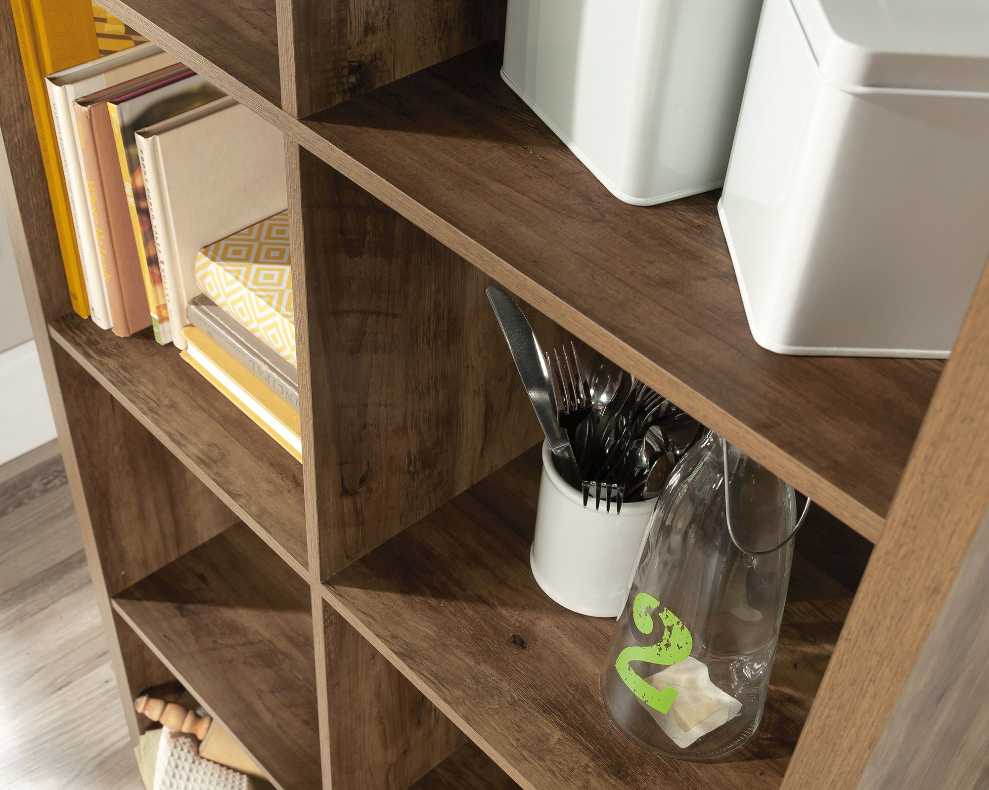 8-Cube Organizer Storage Bookcase Rural Pine