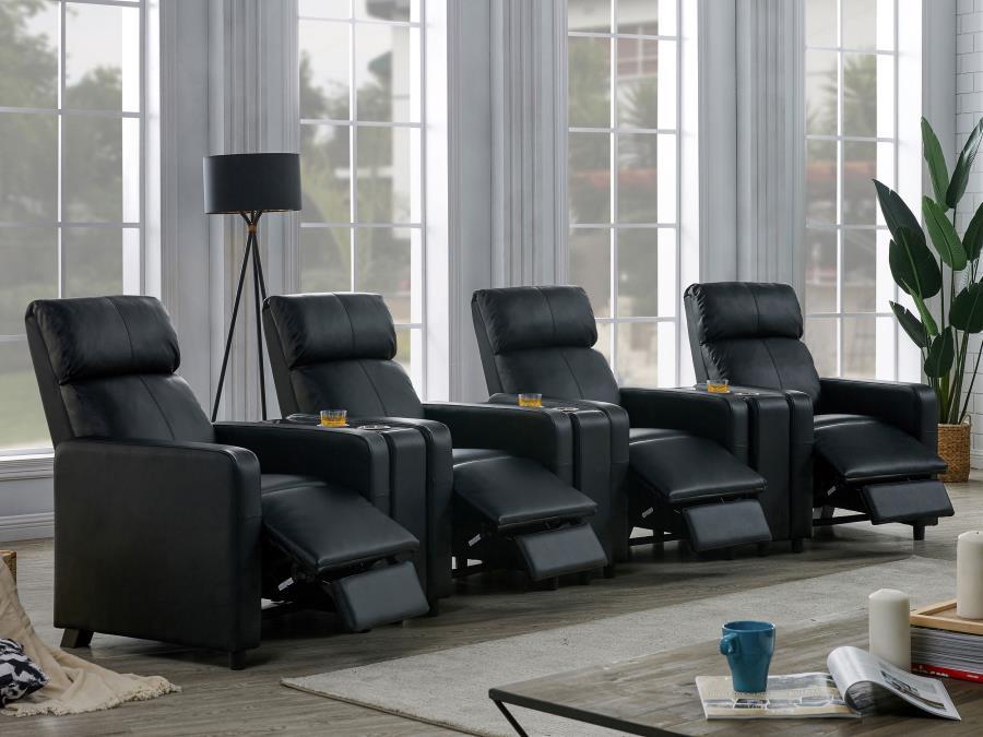 Coaster Fine Furniture Toohey - Upholstered Tufted Recliner Living Room Set | Meri Furniture
