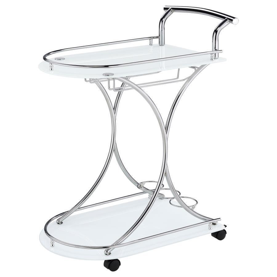 Coaster Fine Furniture Elfman - 2-Shelve Serving Cart | Meri Furniture