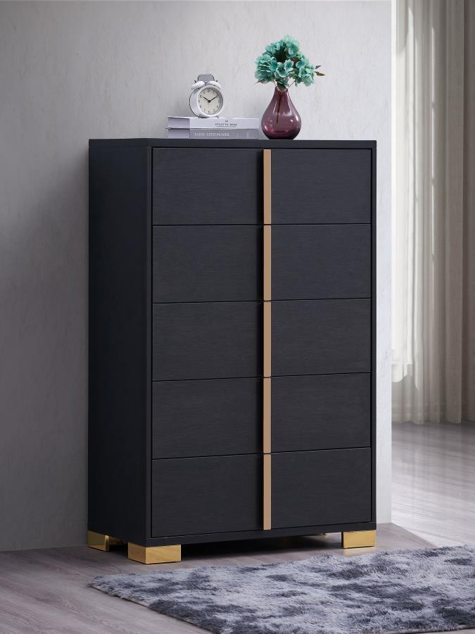 Coaster Fine Furniture Marceline - 5-Drawer Bedroom Chest | Meri Furniture