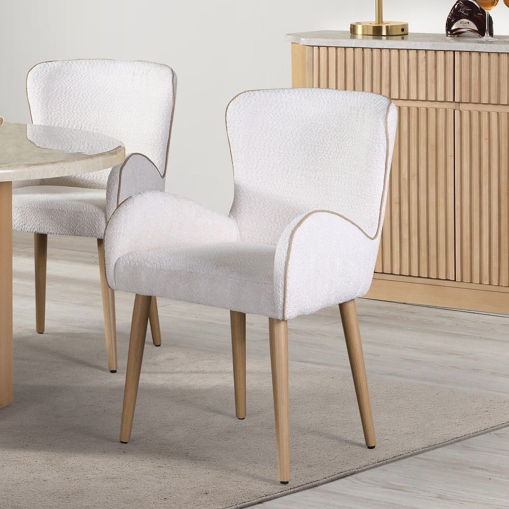 ACME Adalynn - Side Chair (Set of 2) - Gray & Weathered Gray Oak | Meri Furniture
