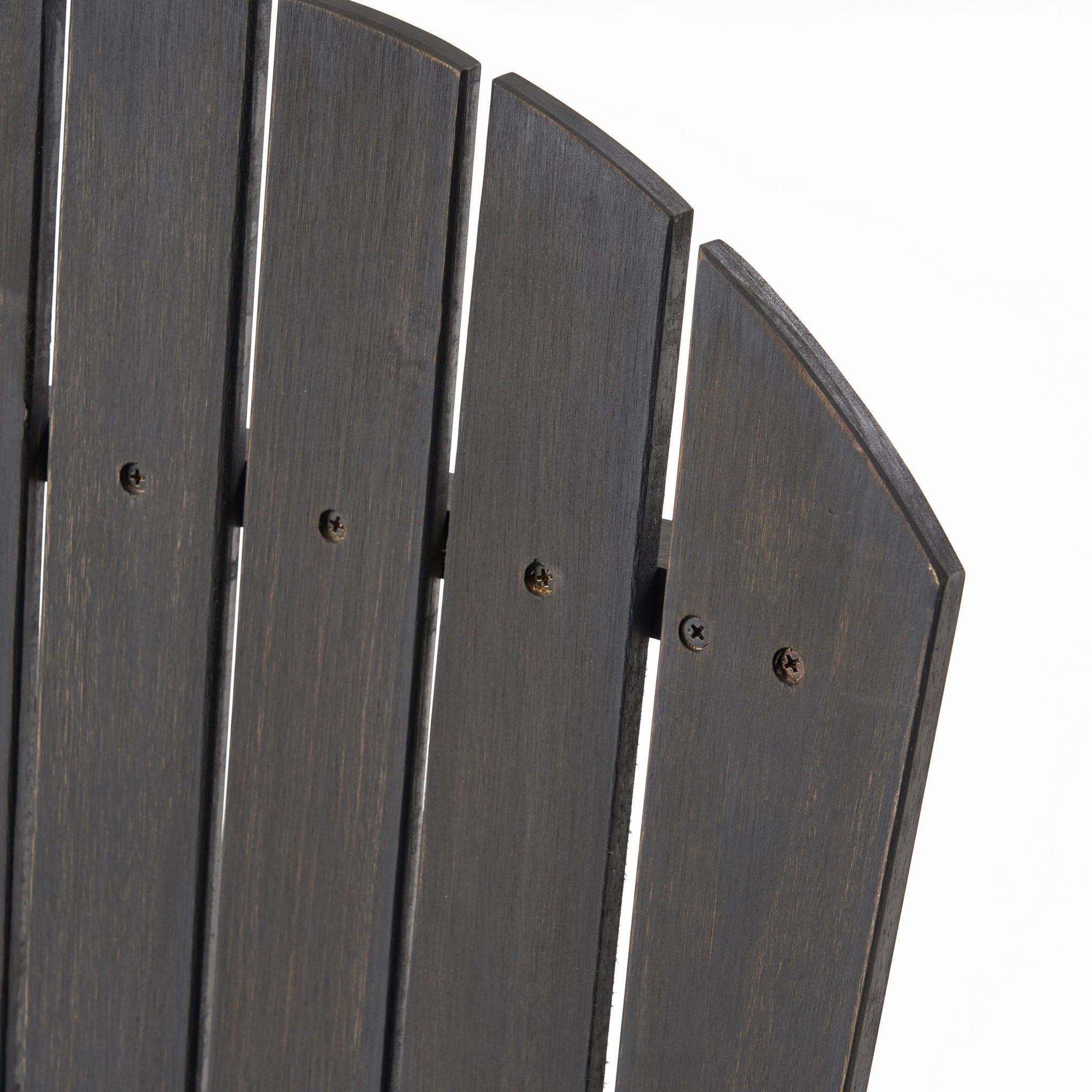 Outdoor Weather Resistant Acacia Wood Adirondack Dining Chairs (Set of 2)