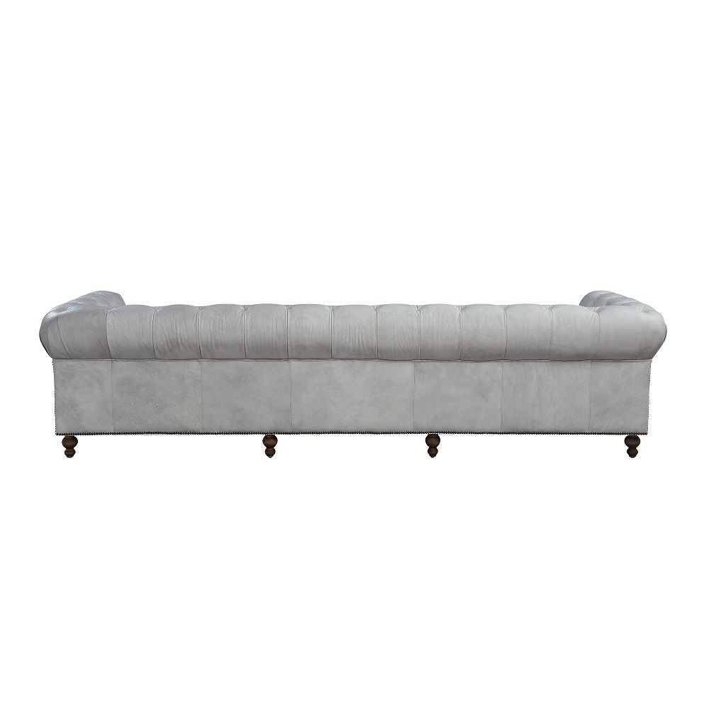 Ofer - Sofa - Vintage White Top Grain Leather