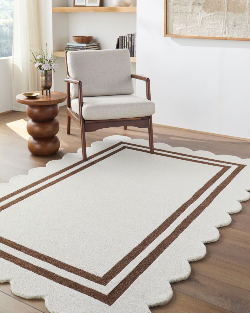 Scalloped Handmade Rug