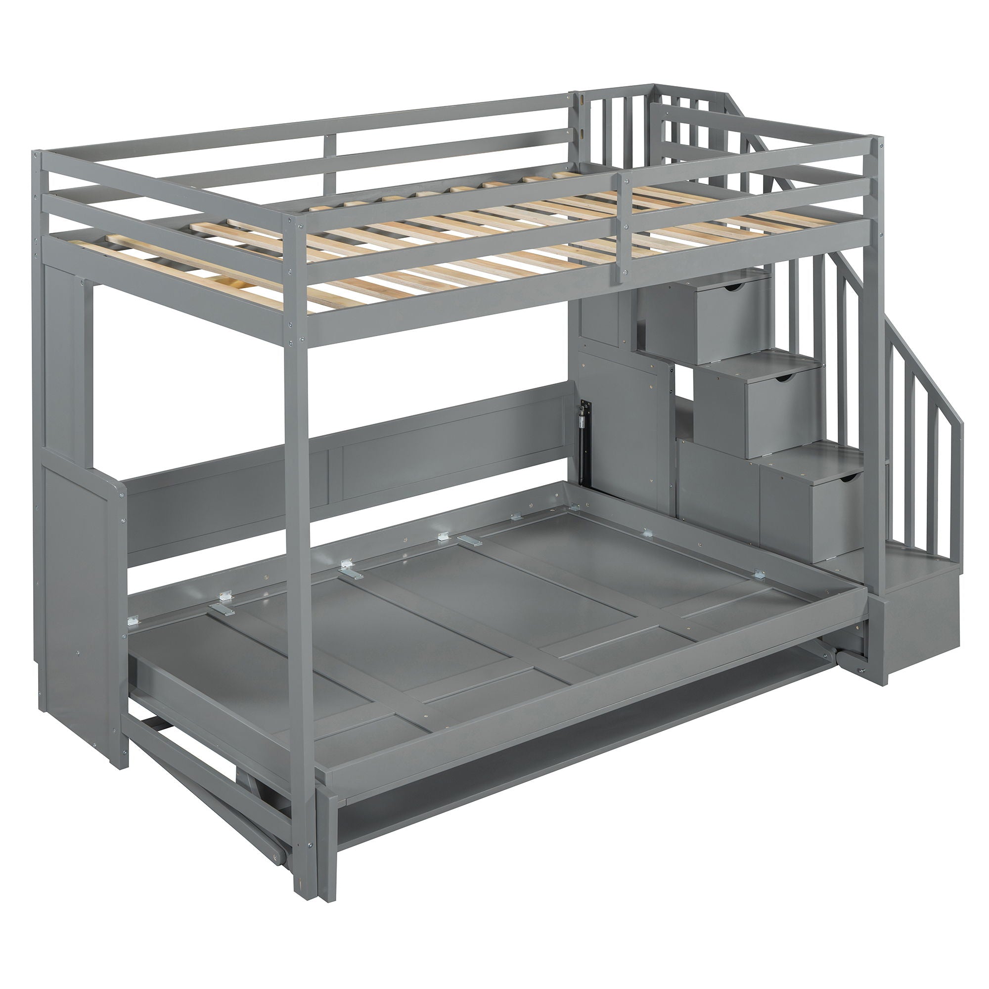 Murphy Bed With Smart Hydraulic System And Desk Design