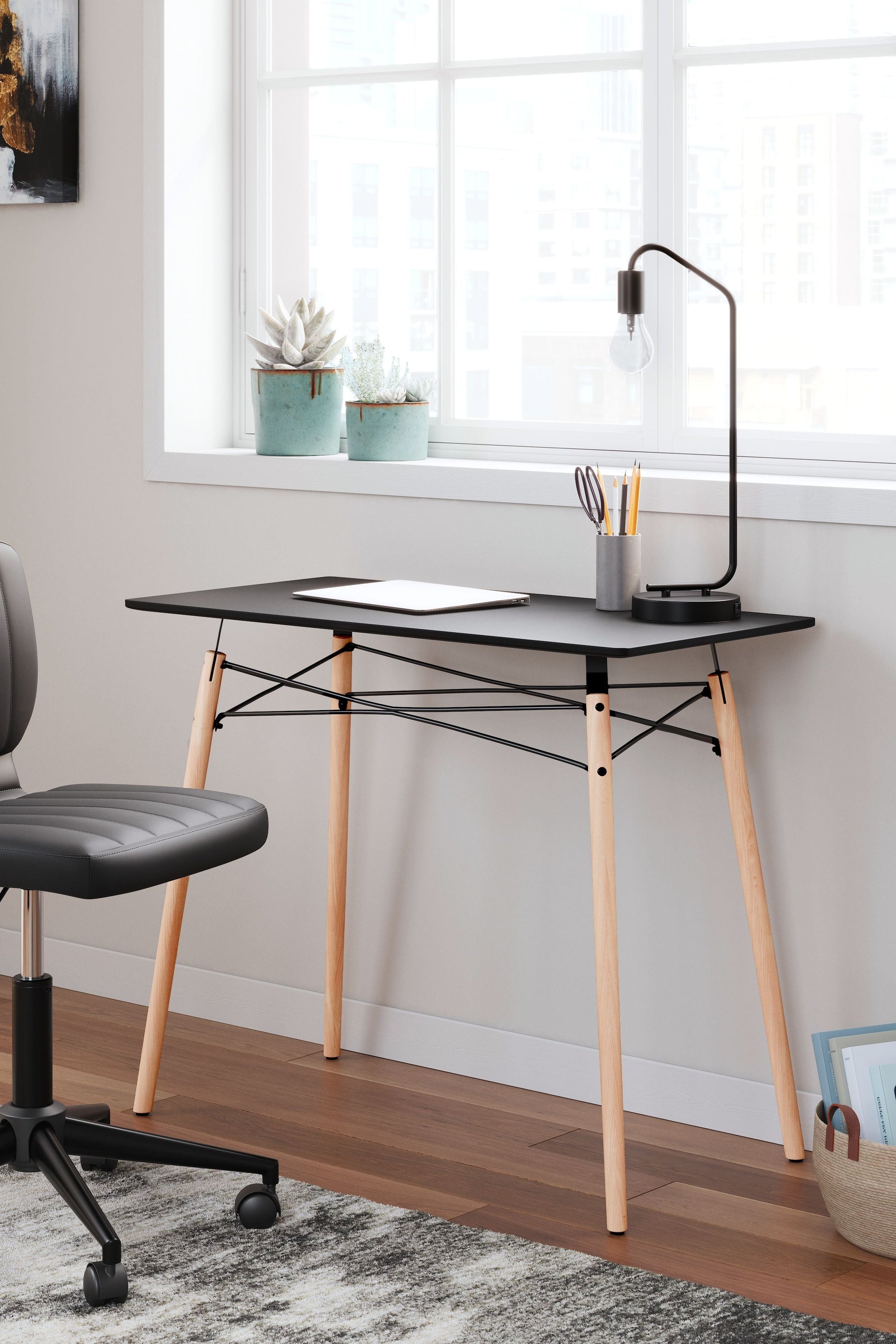 Signature Design by Ashley® Jaspeni - Home Office Desk | Meri Furniture