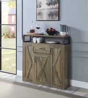 ACME Abiram - Server - Rustic Oak Finish | Meri Furniture