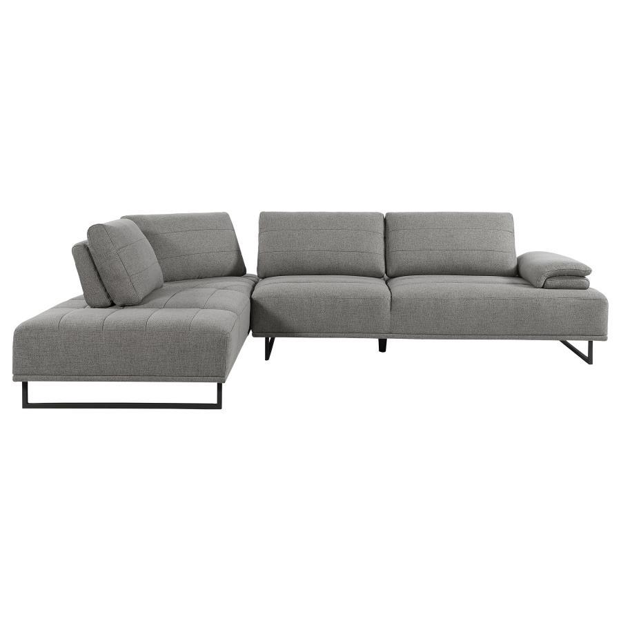 Coaster Fine Furniture Arden - Upholstered Sectional Sofa With Adjustable Back - Taupe | Meri Furniture