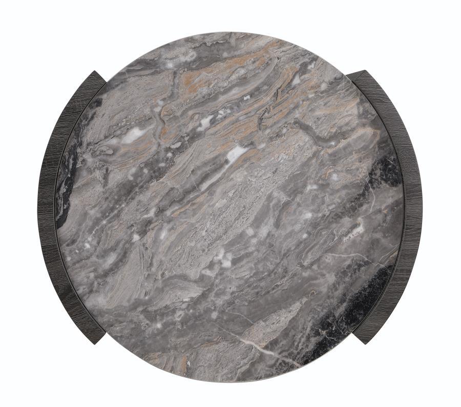 Gladstone - Round Faux Marble Top Table