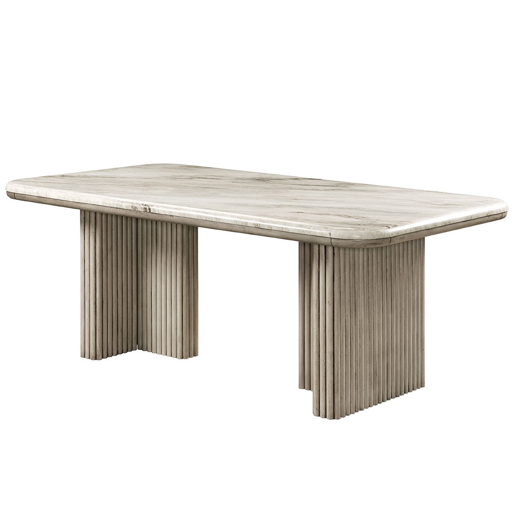 ACME Charity - Dining Table - Beige | Meri Furniture