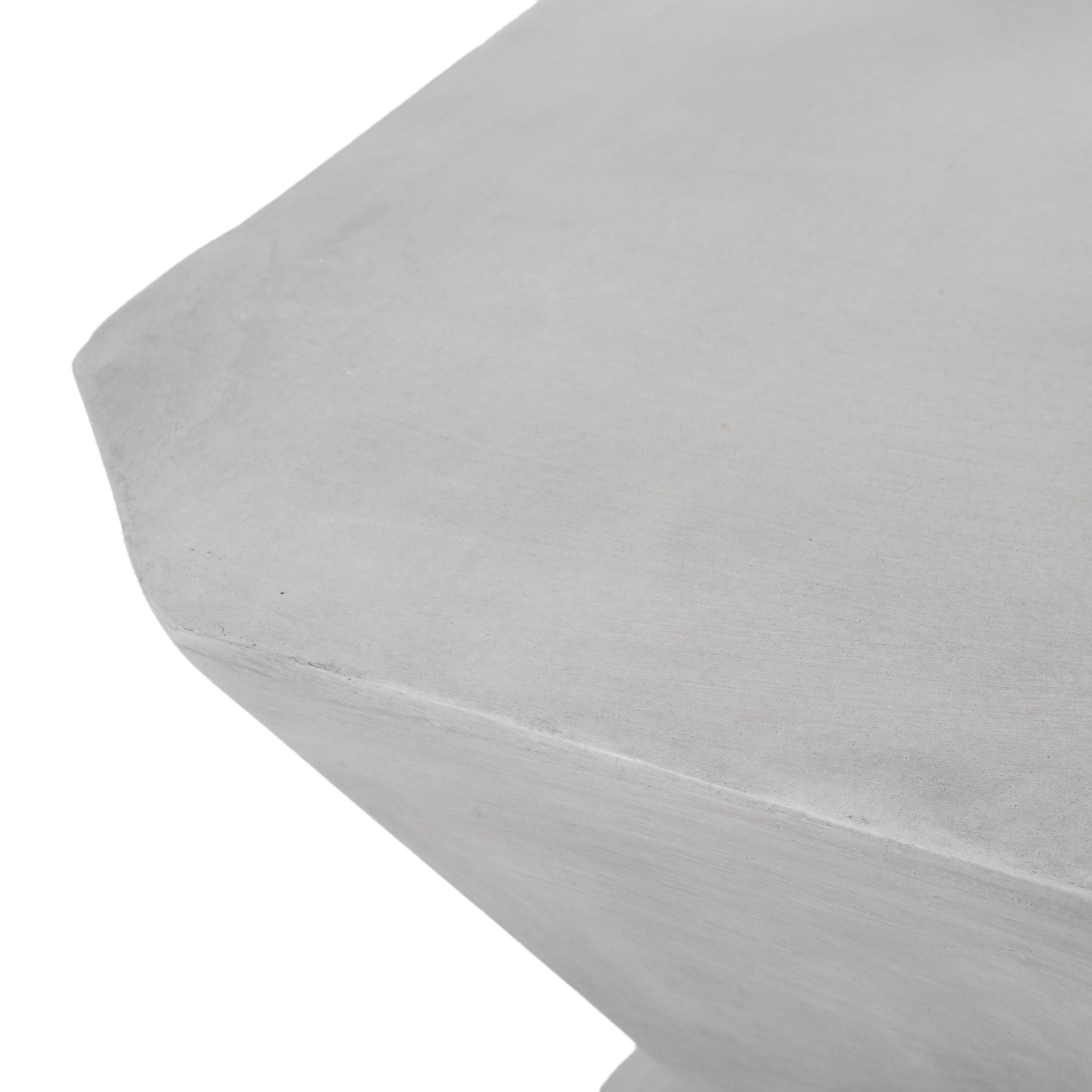 Outdoor, Lightweight Concrete Side Table - Natural