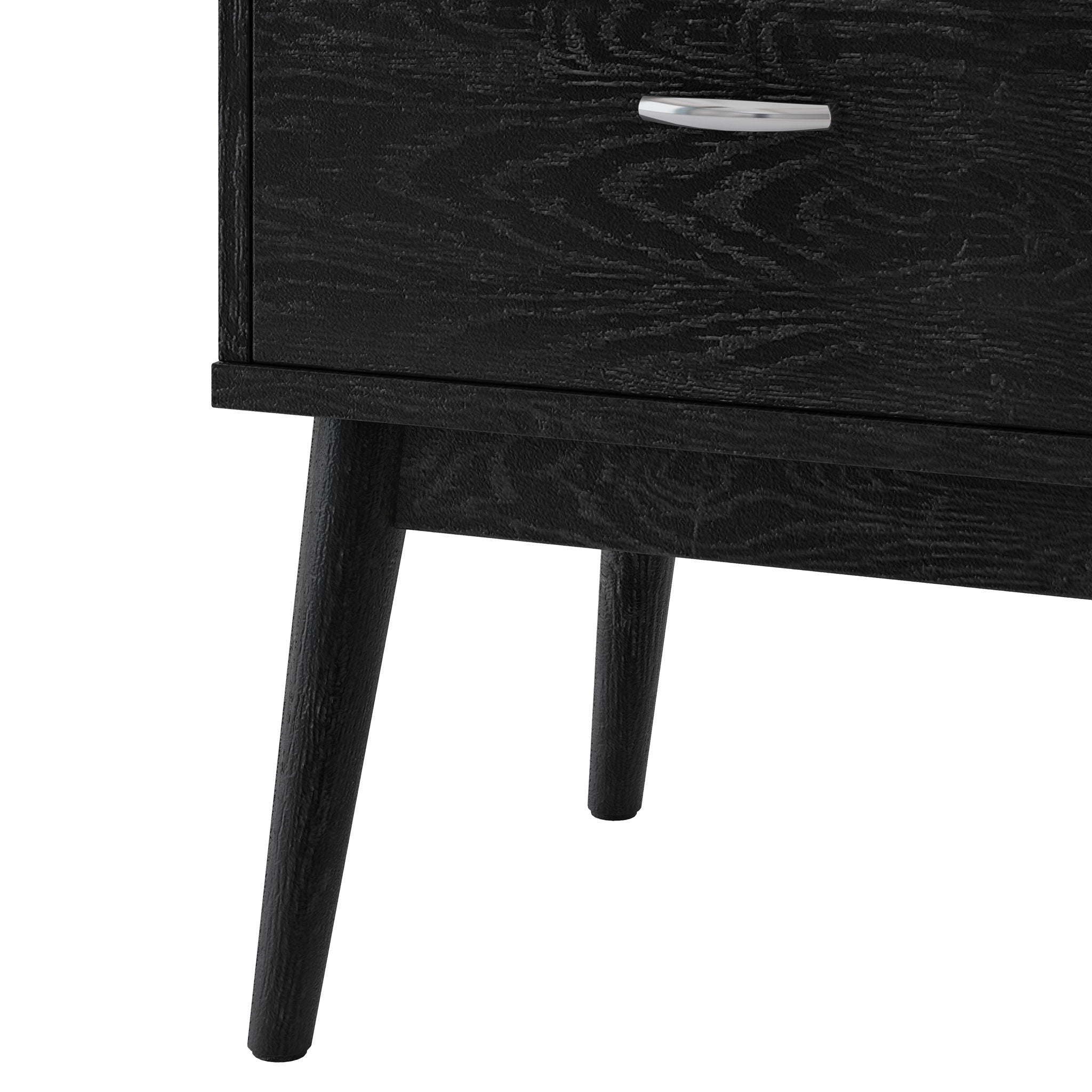 Starla - Wooden Nightstand - Black