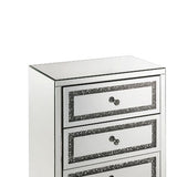 Noor - Cabinet - Mirrored & Faux Diamonds Inlay