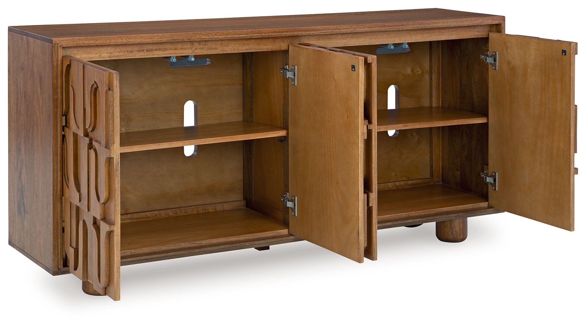 Signature Design by Ashley® Gadburg - Medium Brown - Accent Cabinet | Meri Furniture