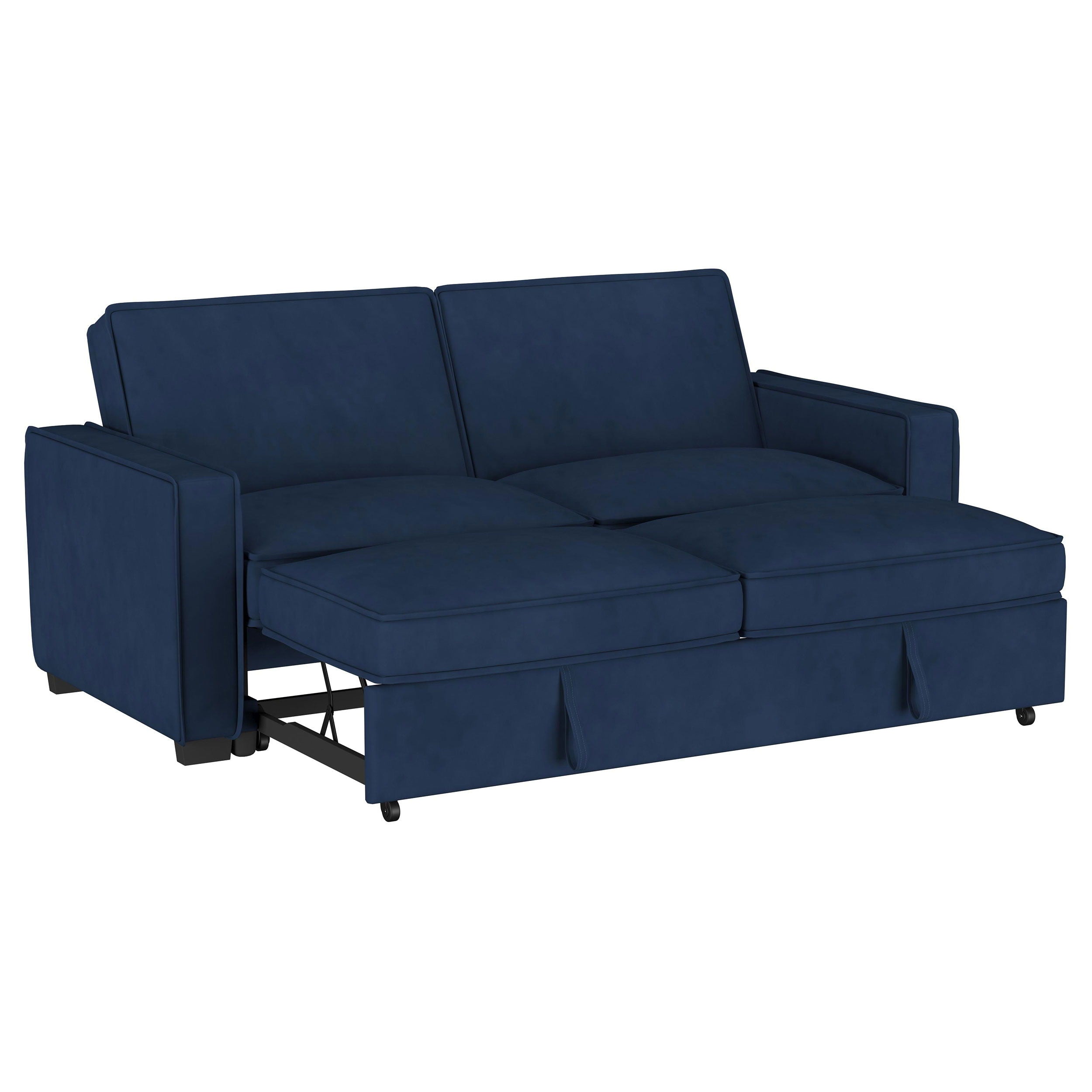 Coaster Fine Furniture Gretchen - Upholstered Convertible Sleeper Sofa Bed - Navy Blue | Meri Furniture