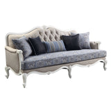 Ciddrenar - Sofa - Fabric & White Finish