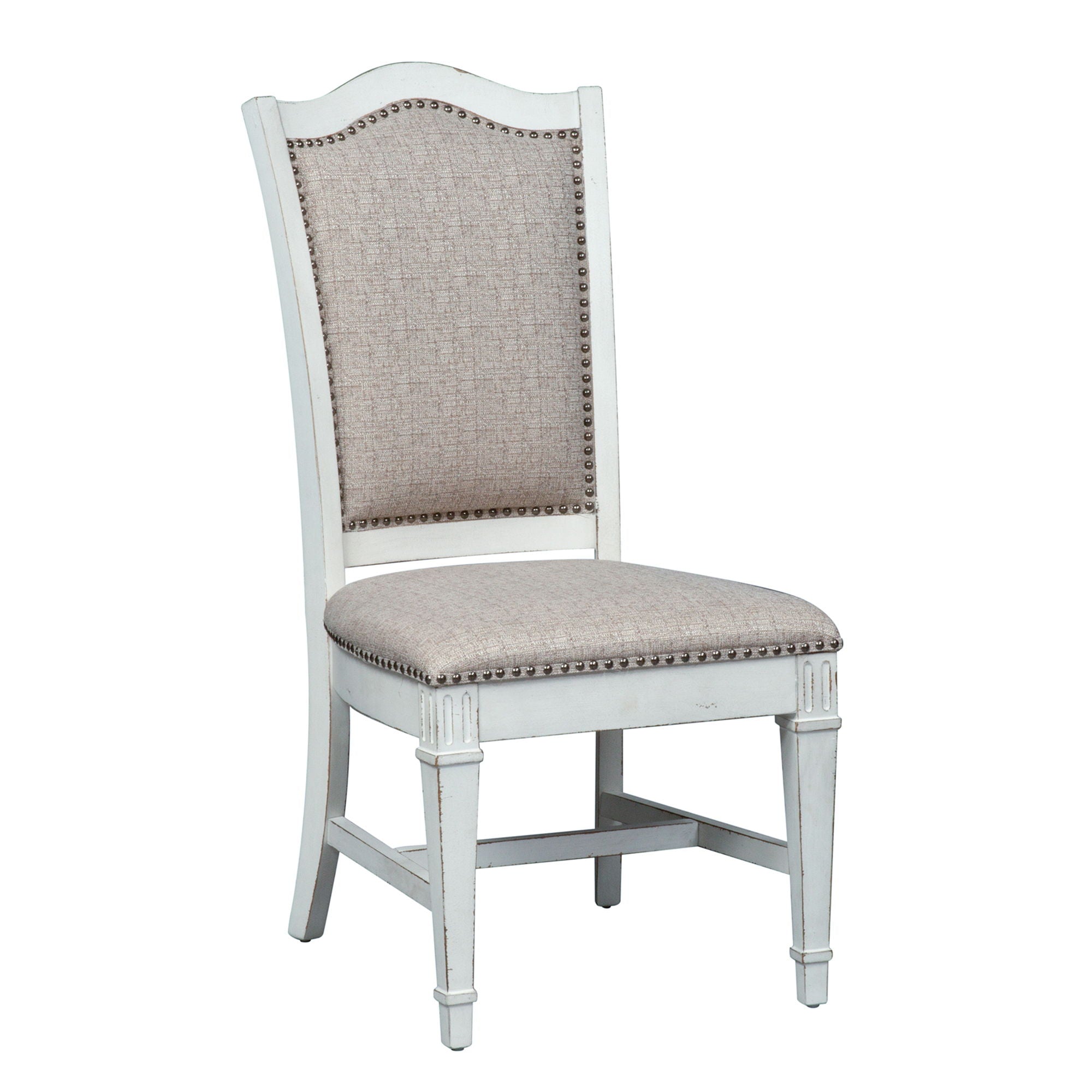 Liberty Furniture Abbey Park - Upholstered Side Chair - White | Meri Furniture