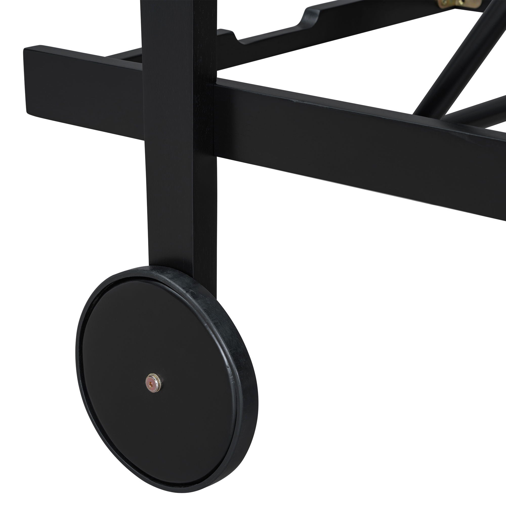 Jason - Black Chaise Lounge Adjustable Acacia Wood Outdoor Furniture