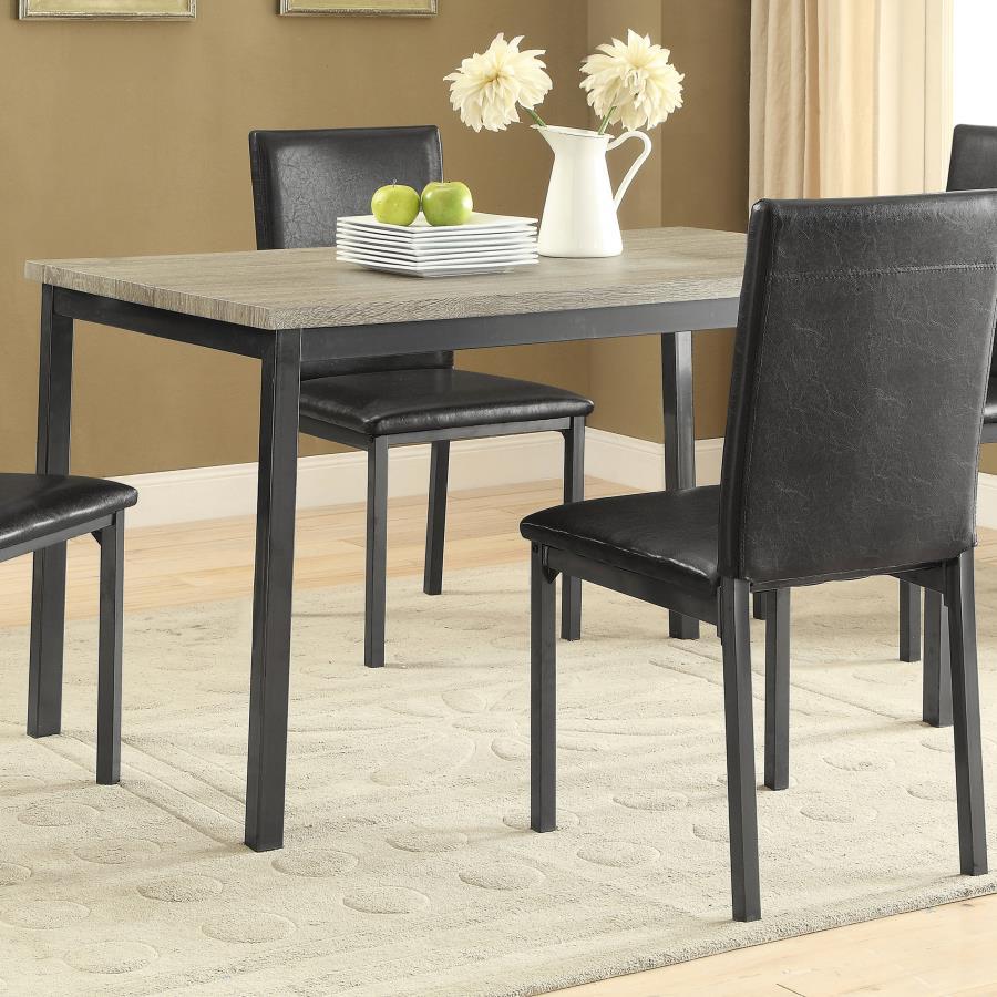Coaster Fine Furniture Garza - Rectangular Composite Wood Dining Table - Gray | Meri Furniture