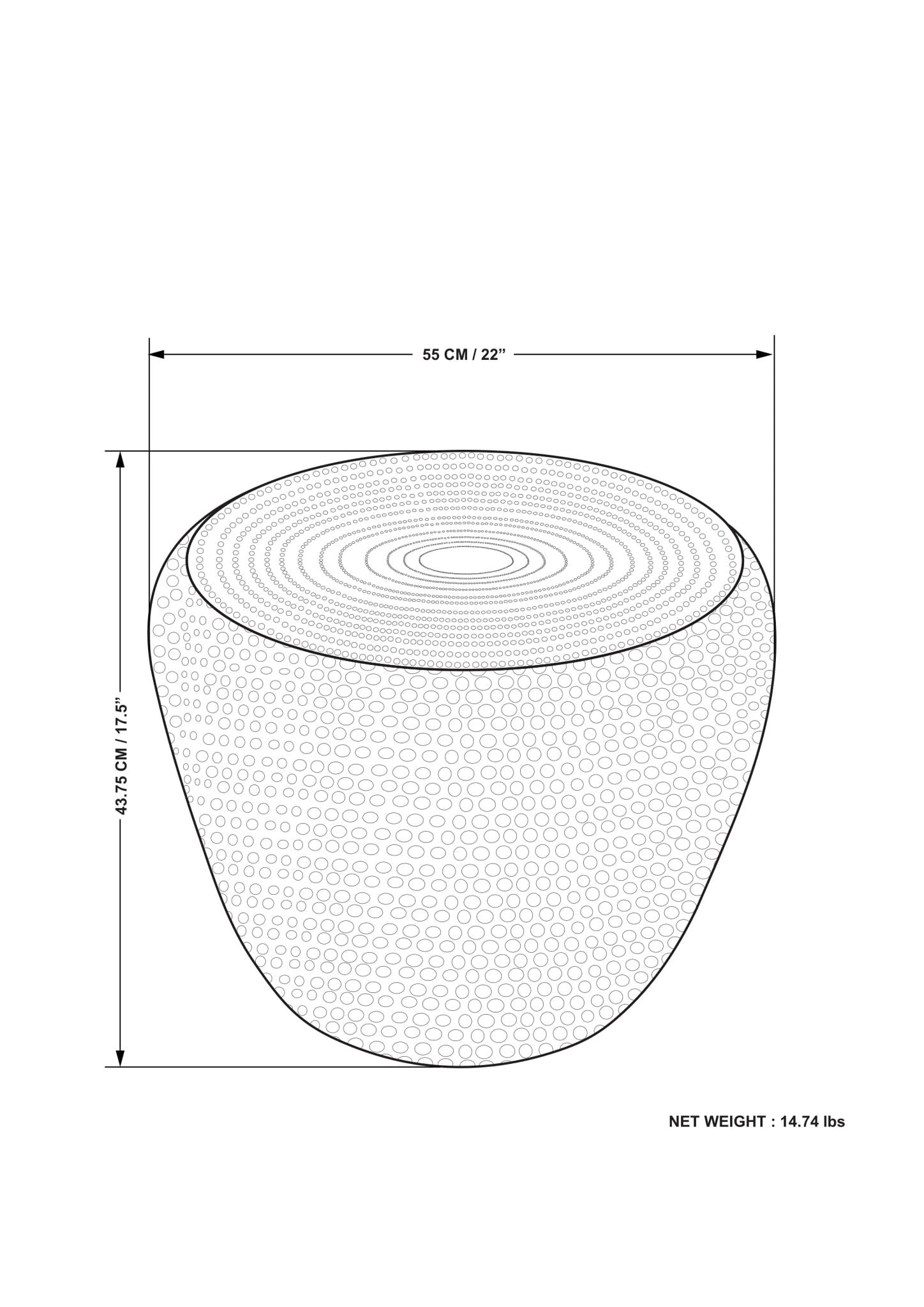 Preston - Handcrafted Metal Side Table