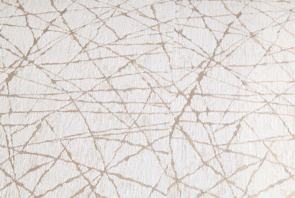 Tayden - Sofa With 5 Pillows - Beige Velvet