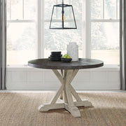 Liberty Furniture Willowrun - Pedestal Table Set - Rustic White | Meri Furniture
