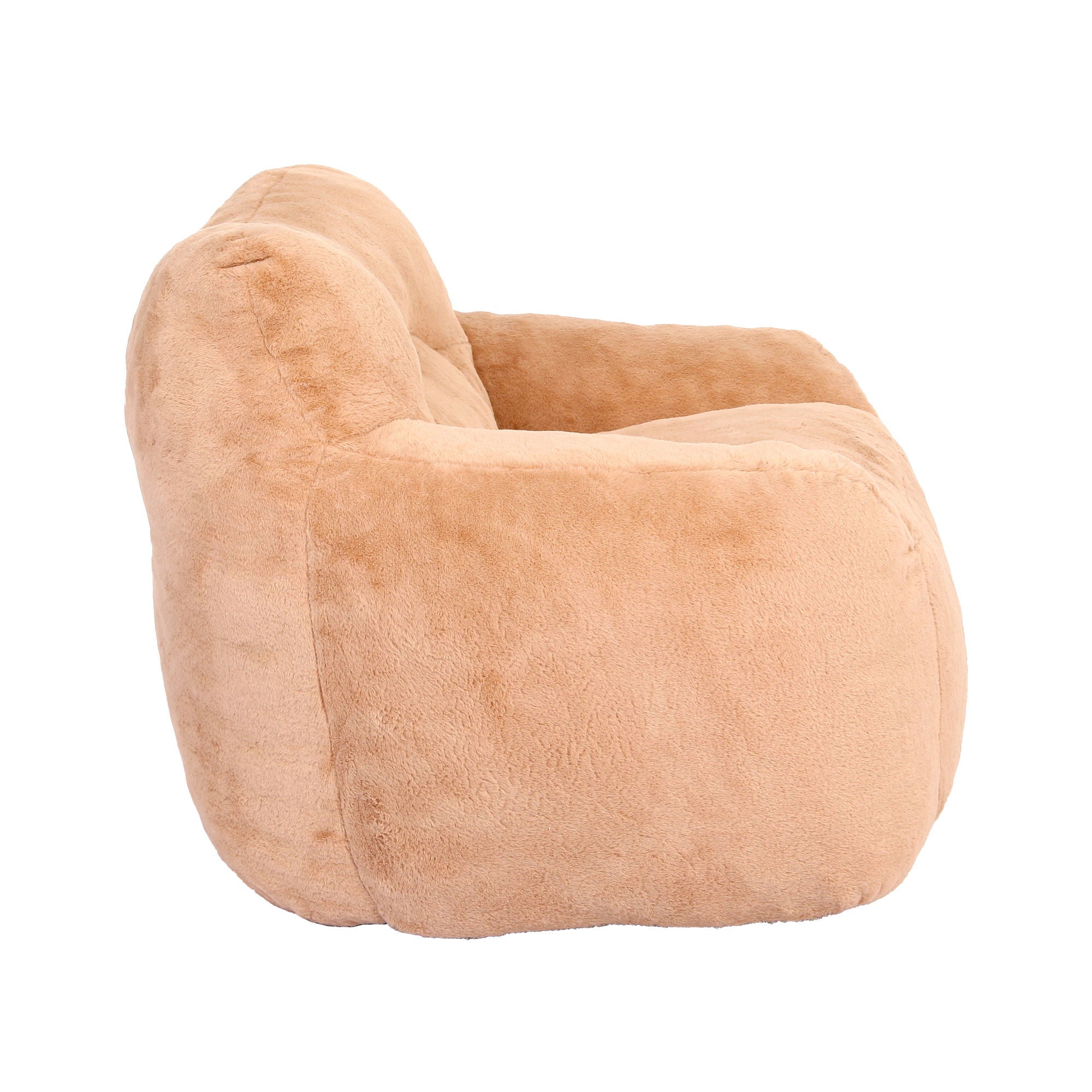 Beanbag Sofa Chair With Armrests Stuffed High Density Foam