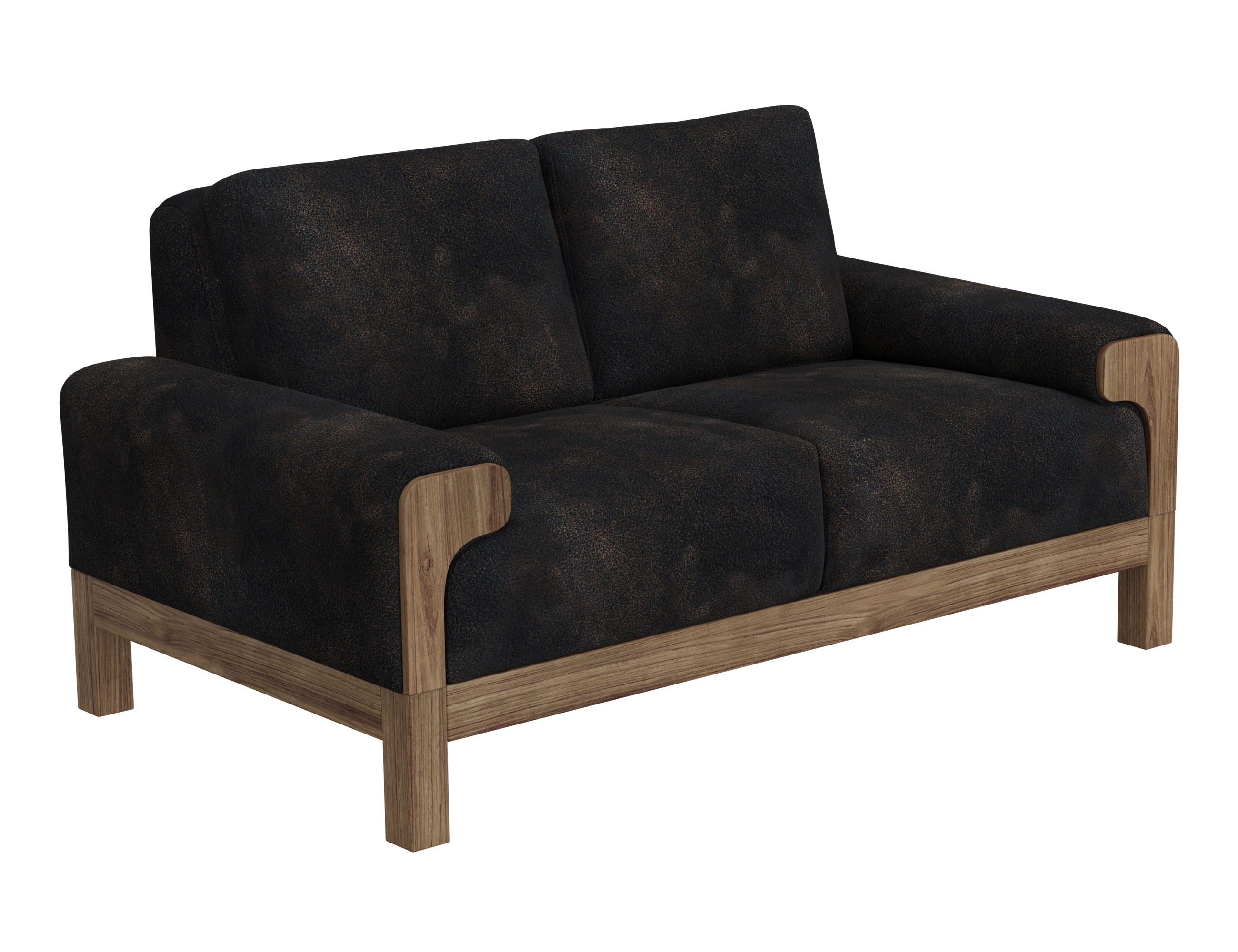 International Furniture Direct Sedona - Loveseat - Licorice | Meri Furniture
