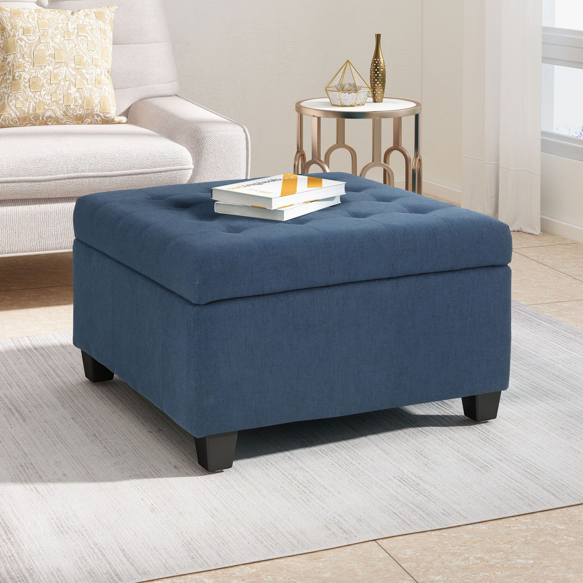Isabella - Contemporary Ottoman With Storage