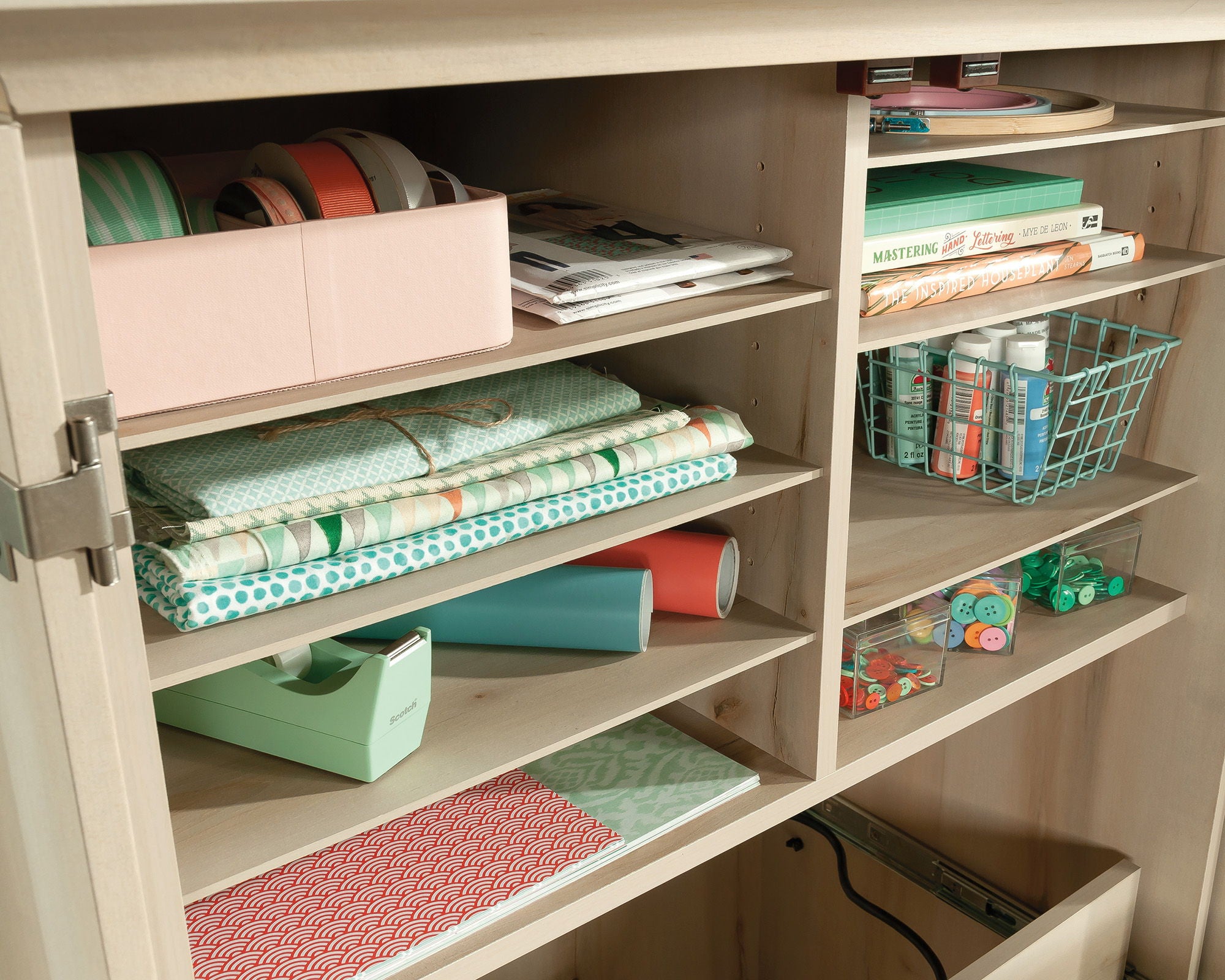 Craft & Sewing Armoire in Pacific Maple