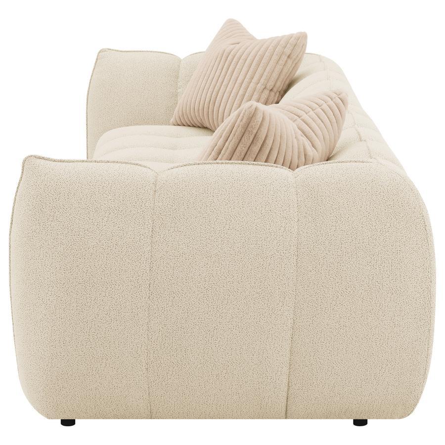 Coaster Fine Furniture Winchester - Boucle Upholstered Extra Long Sofa - Sand Pebble | Meri Furniture