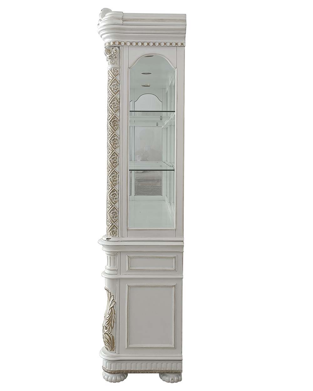 ACME Vendom - Hutch & Buffet - Antique Pearl Finish | Meri Furniture